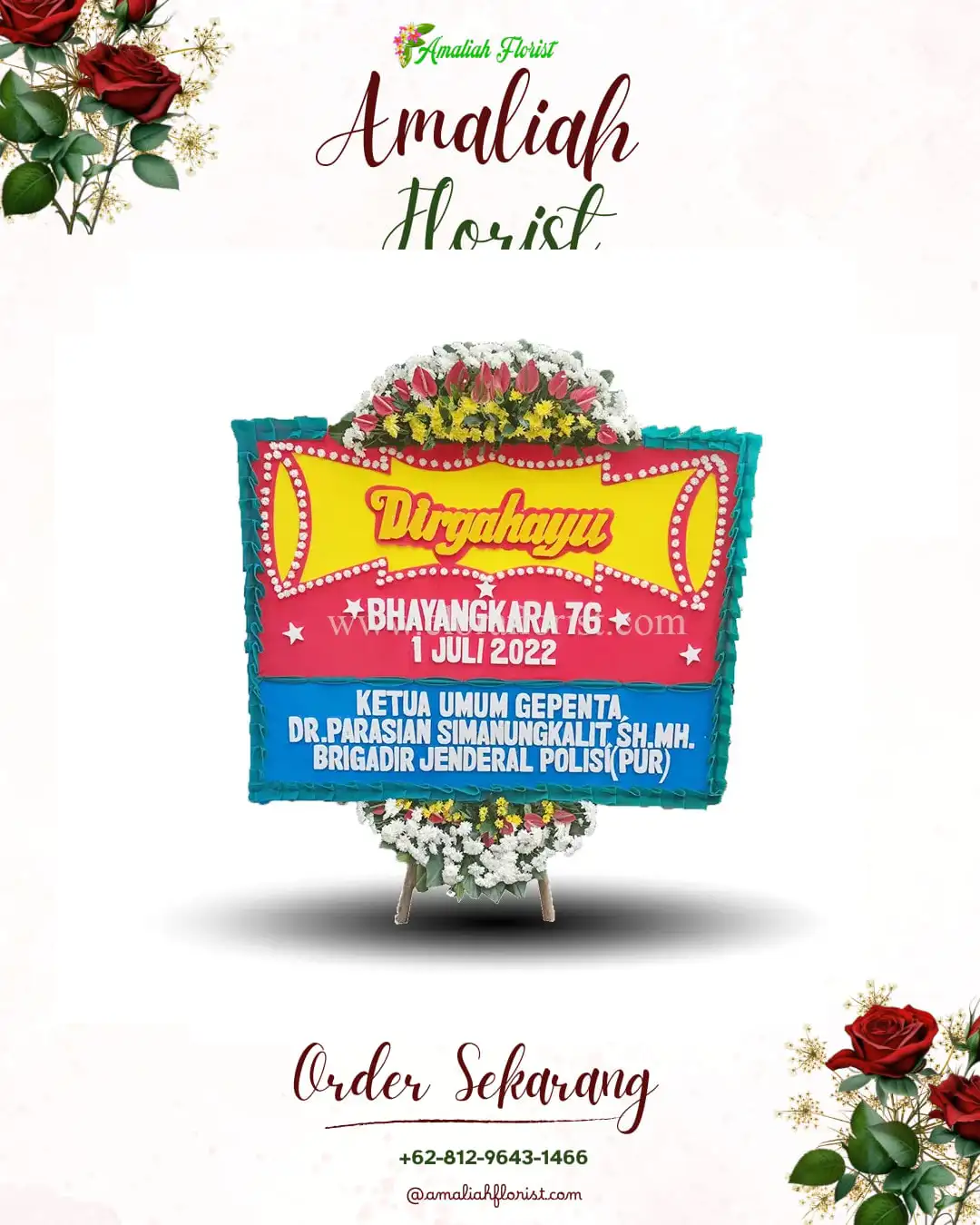 Papan Bunga HUT Ulang Tahun Okbemtau